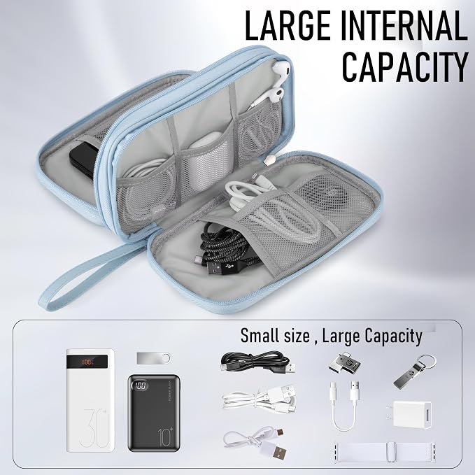 Leather Travel Electronic Organizer - Image 4