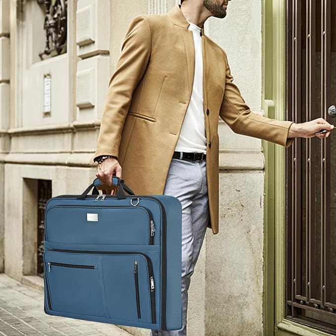 AKOZLIN Travel Luggage Garment Bag Foldable Hanging Suit Bag - Image 7