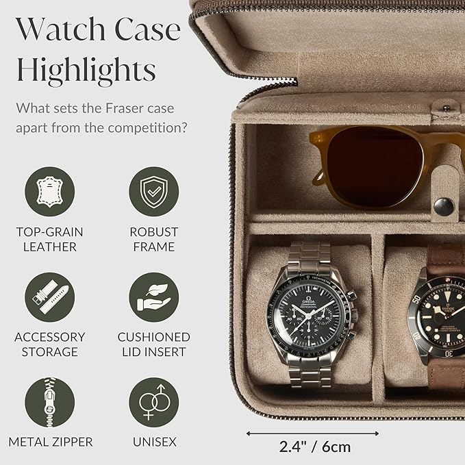 TAWBURY Luxury Leather Watch Box - Image 4