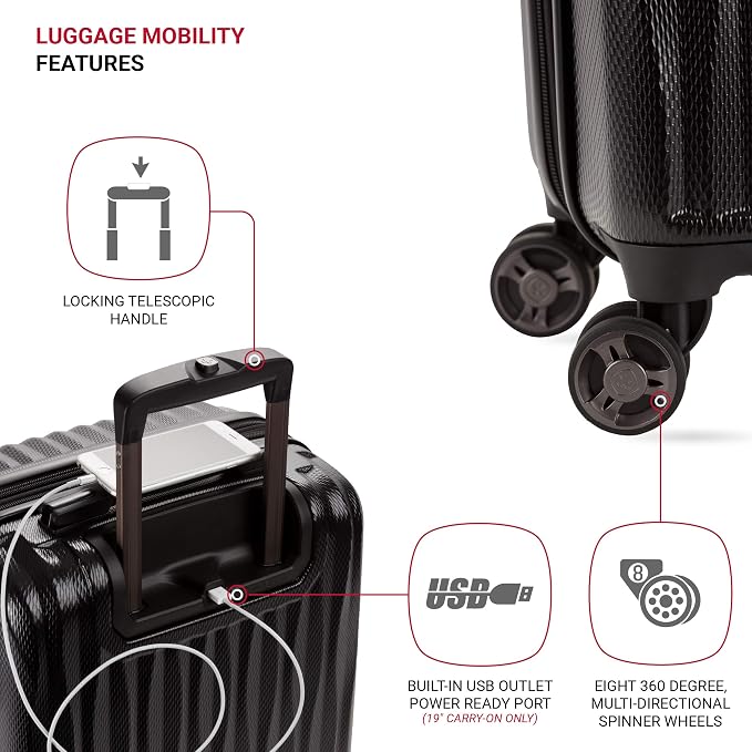 SwissGear 7272 Energie Expandable Hardside Luggage - Image 2