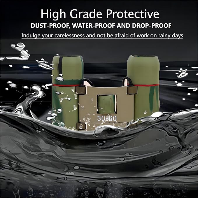 Compact 30x60 Binoculars for Adults and Kids, Foldable Lightweight Easy Focus - Image 8