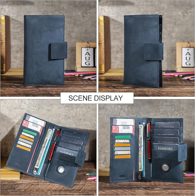 CONTACTS Full Grain Leather Family Passport Holder - Image 2
