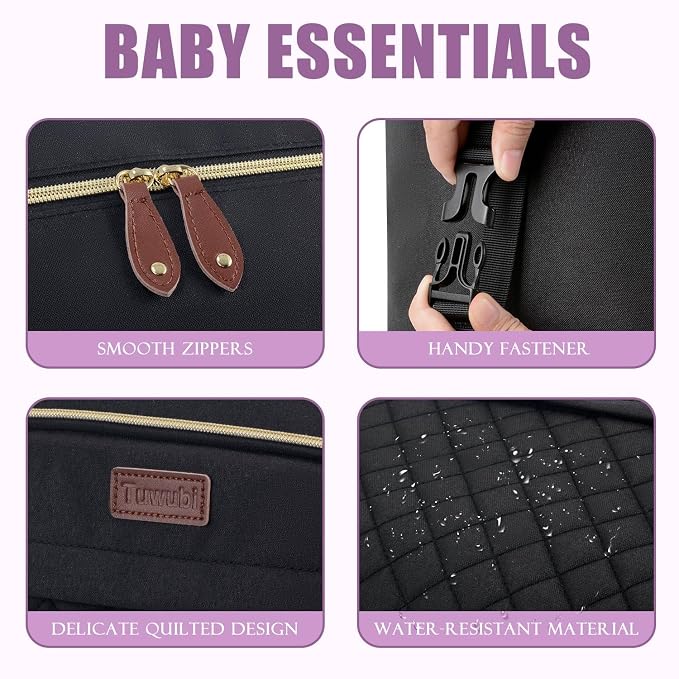 Tuwubi Diaper Bag Tote, Baby Diaper Bag - Image 3