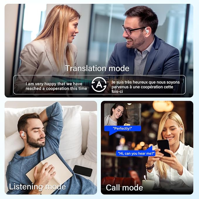 AI Translation Earbuds Real Time, 164 Language Translator Earbuds, 3-in-1 - Image 6