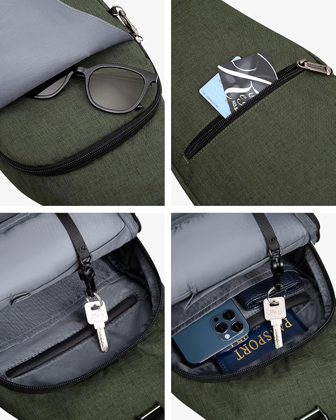 WATERFLY Small Crossbody Sling Backpack Anti Theft Backpack - Image 5