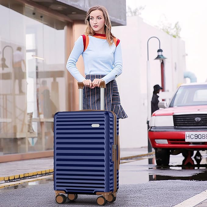 SHOWKOO Luggage Sets 3 Piece Hardside Expandable Suitcase - Image 2