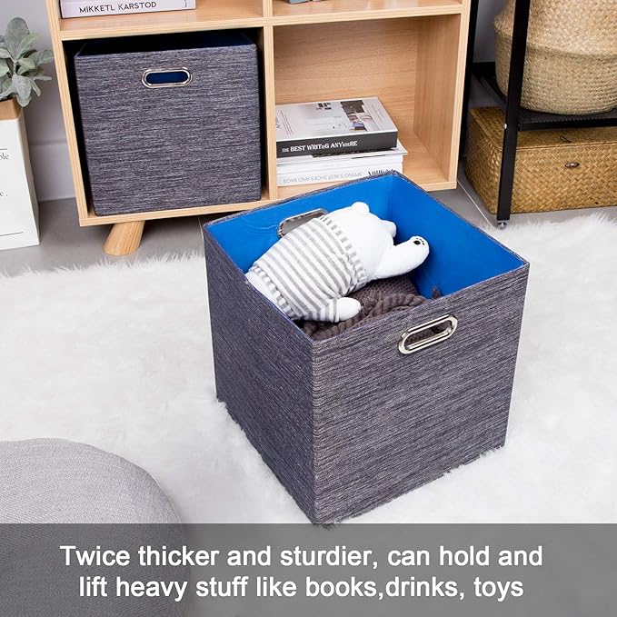 Storage Cube Basket Bins, 13×13 Foldable Storage Containers - Image 7