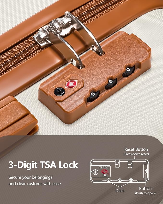28 inch Luggage Hardside and Lightweight Suitcase - Image 7