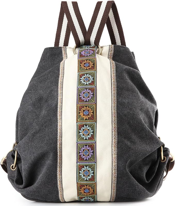 Goodhan WomCanvas Backpack Daypack Casual Shoulder Bag, Vintage Heavy-duty by Goodhan