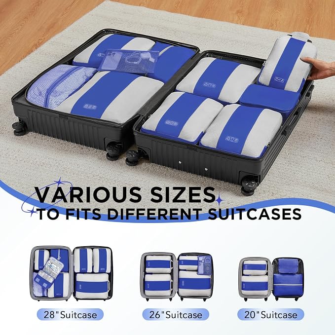 10 Set Compression Packing Cubes - Image 7