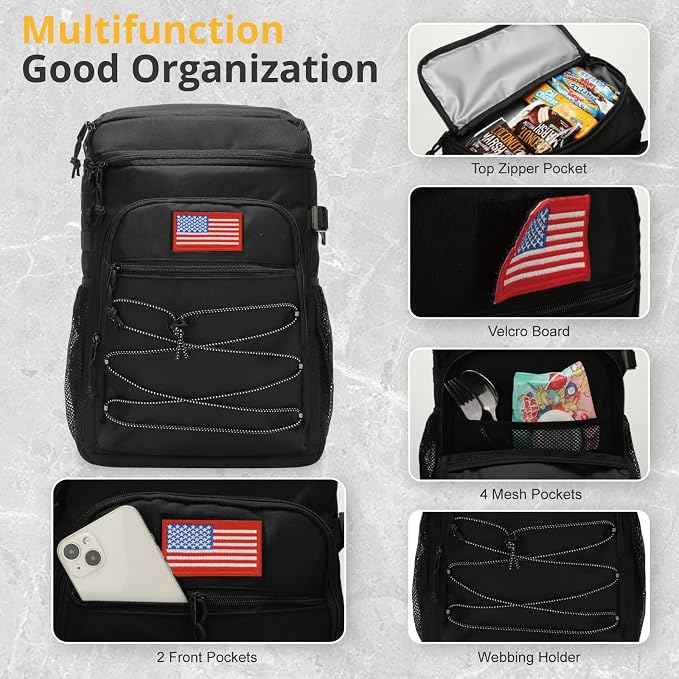 Tactical Backpack Cooler, 25L Cooler Backpack Insulated Leak-Proof, Heavy Duty - Image 5