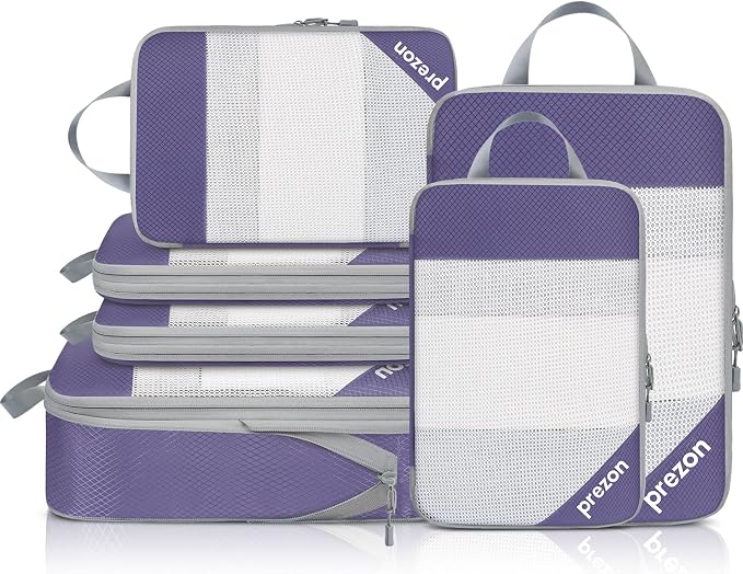 8 Set/6 Set/4 Set Compression Packing Cubes by PREZON