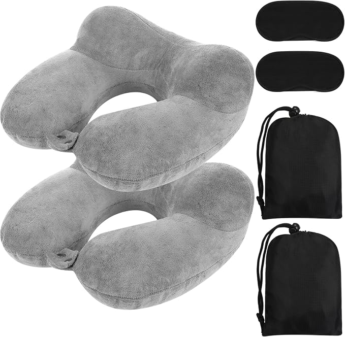 Sintuff 2 Pack Inflatable Travel Pillow by Sintuff