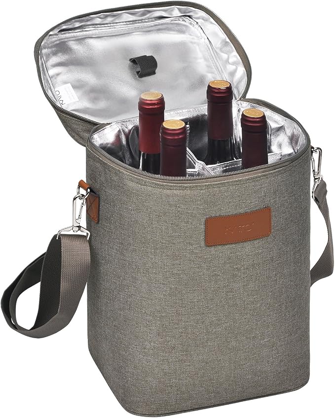 Tirrinia 4 Bottle Wine Gift Carrier by Tirrinia