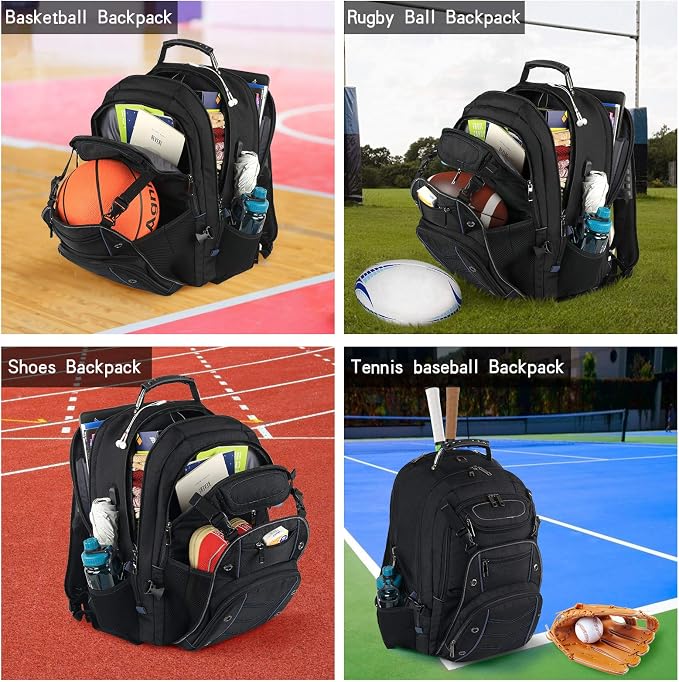 18.4 Laptop Backpack for unisex, 55L Extra Large Gaming Laptops Backpack - Image 5
