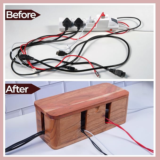 Cable Management Box & Cord Organizer- Cable Organizer - Image 4