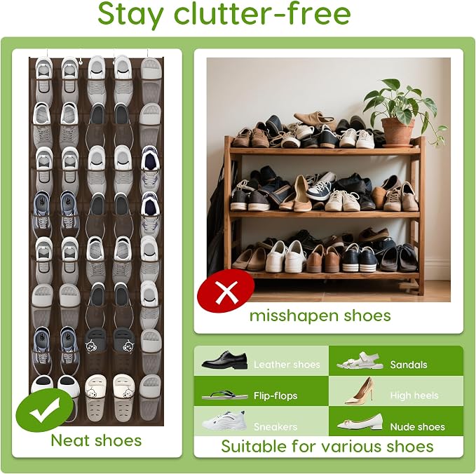 Unjumbly Over the Door Shoe Organizer - Image 6