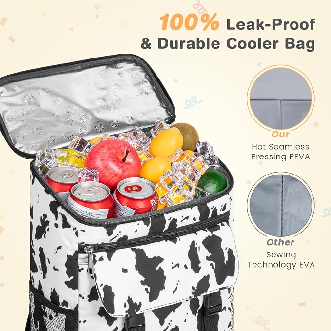 Cooler Backpack Soft Insulated Leak Proof 30 Cans Insulated Backpack Cooler - Image 3