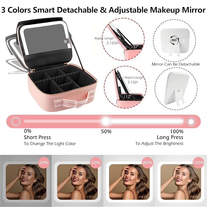 MOMIRA Travel Makeup Bag Cosmetic Bag - Image 5