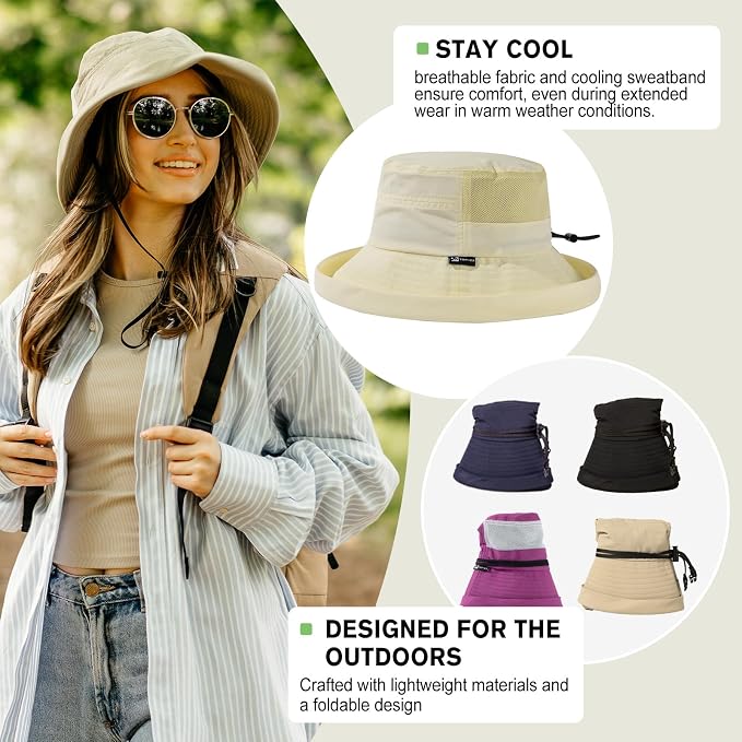 TOP-EX XL/XXL Women’s Wide Brim Bucket Sun Hat - Image 5