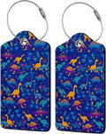 Funny Dinosaurs and Trees 2 Pack Luggage Tag by Unknown