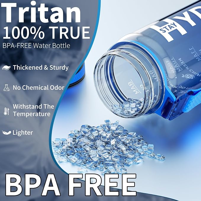 Water Bottle, 32 oz Motivational Water Bottles - Image 2