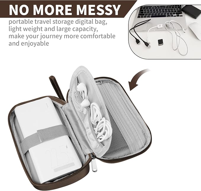 Travel Cable Organizer Bag Pouch Electronic Accessories Carry Case Portable - Image 2