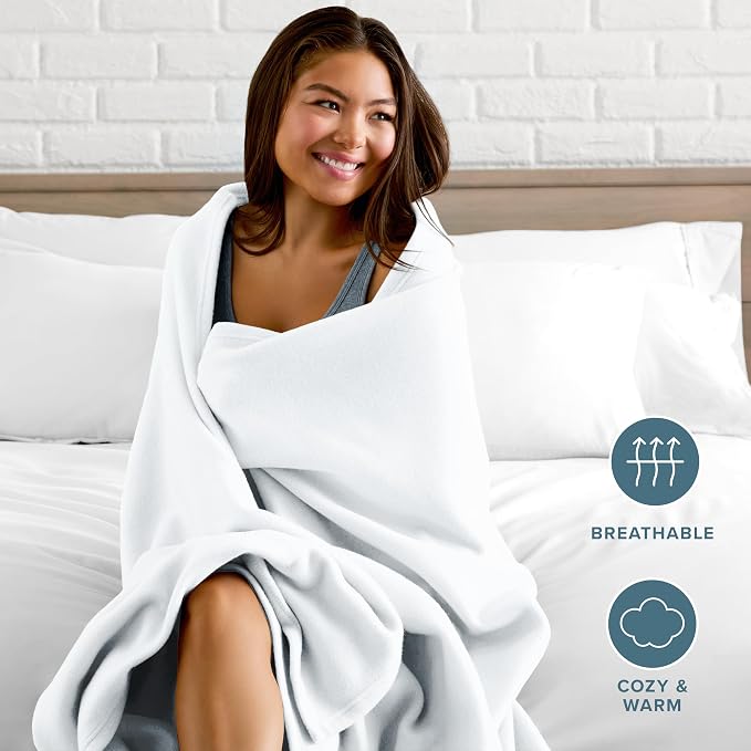 Bare Home Polar Fleece Blanket - Image 3