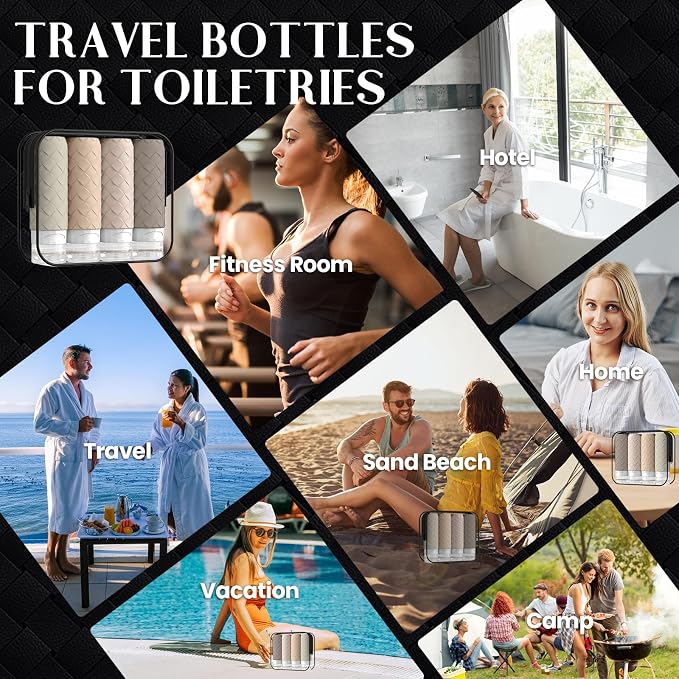 Travel Bottles for Toiletries, TSA Approved Silicone Travel Size Containers for - Image 7