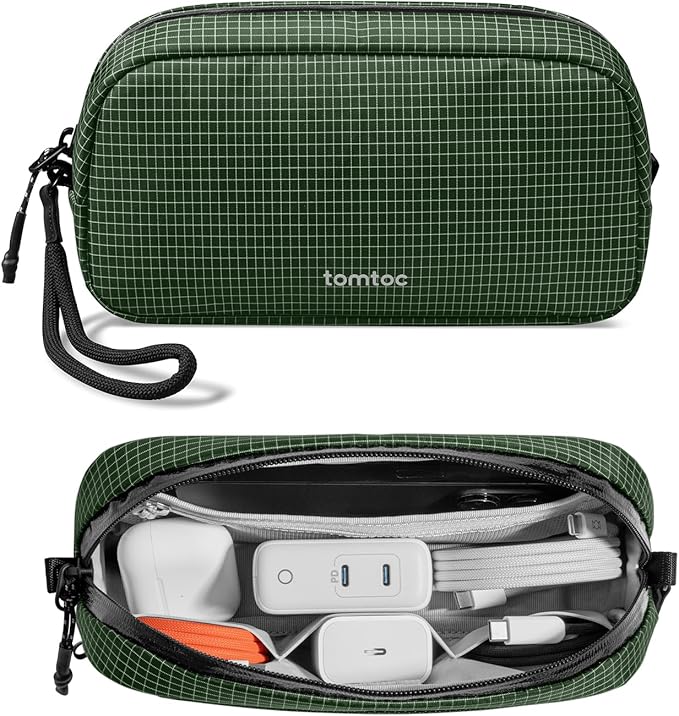 tomtoc Electronics Organizer Travel Case Performance, Water Resistant Bag Cable by tomtoc