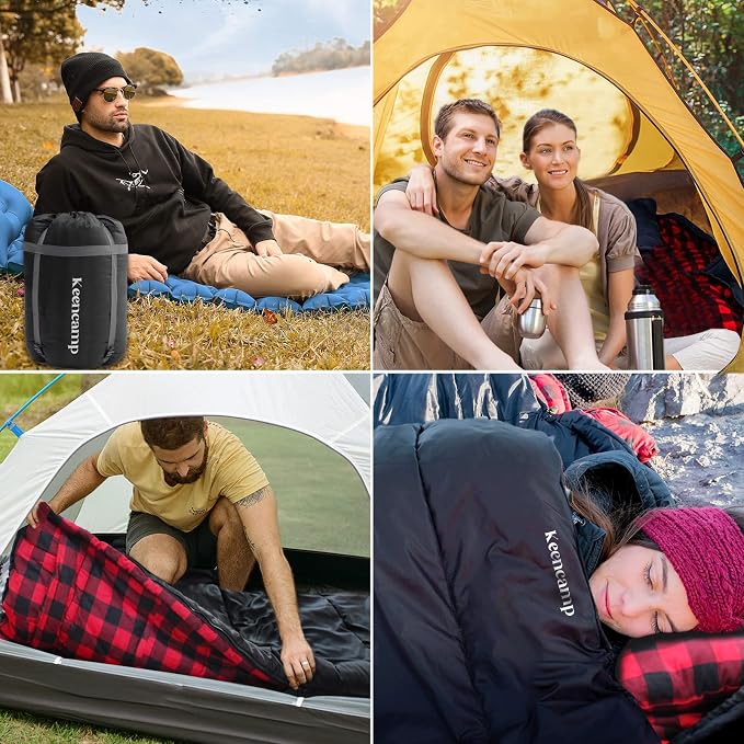 0 Degree Sleeping Bag Cotton Flannel Winter Cold Weather - Image 8