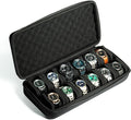 12 slots Watch Case, hard watch travel case, storage box, padded case by AUKURA