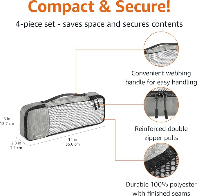 Amazon Basics Slim Packing Cubes - Image 3