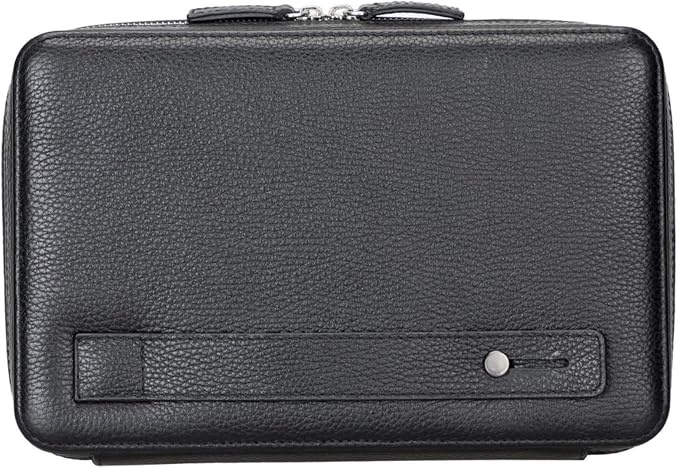 Medicine Handmade Leather Cable Organizer Bag – Full-Grain Leather Travel Tech - Image 2