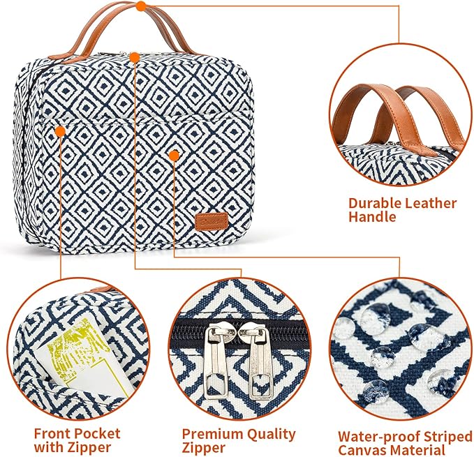 Hanging Travel Toiletry Bag, Large Capacity Cosmetic Travel Toiletry Organizer - Image 5