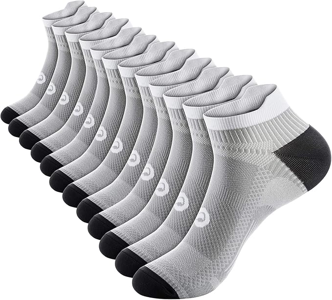 PAPLUS Ankle Compression Sock for Men and Women 2/4/6 Pairs, Low Cut by PAPLUS