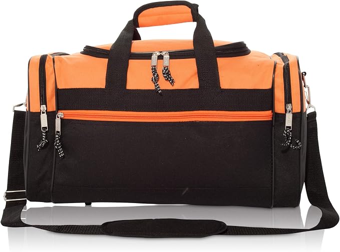 DALIX 17" Blank Duffle Bag Duffel Bag Travel Size Sports Durable Gym Bag - Image 2