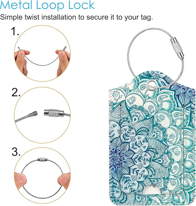Fintie Luggage Tags, Privacy Cover ID Label - Image 2