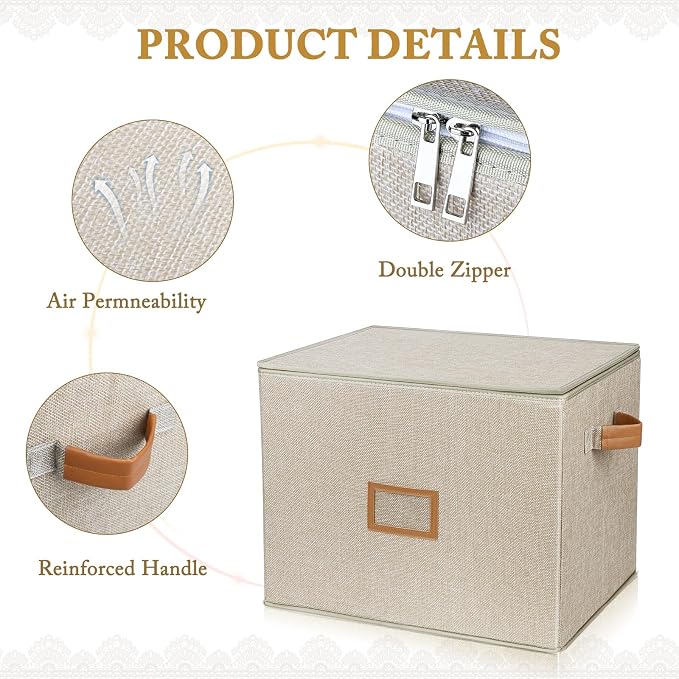 Lukeline Wedding Dress Storage Box, Wedding Dress Preservation Box - Image 3
