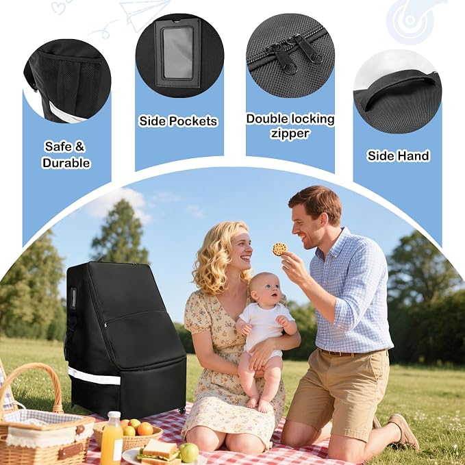 Upgrade Car Seat Travel Bag for Airplane - Image 5