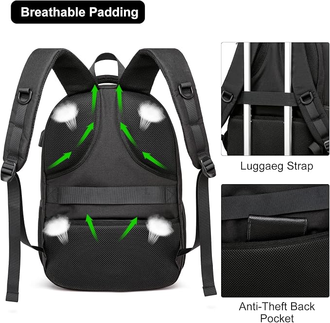 Backpack for Men and Women, School Backpacks for Teen Boys Girls, Water - Image 6