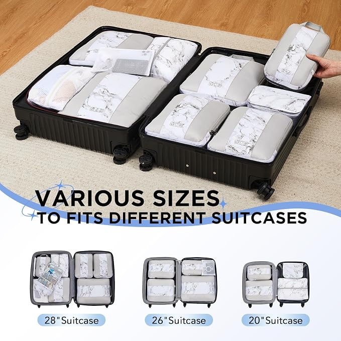 10 Set Compression Packing Cubes - Image 7