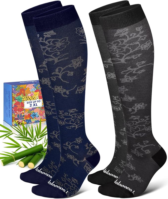 Bamboo Viscose Compression Socks by Lalapapa
