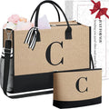 BAGAIL Initial Tote Bag, Personalized Birthday Gifts by BAGAIL