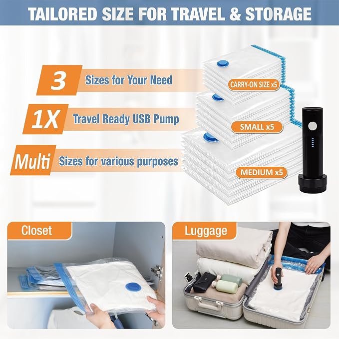 Travel Vacuum Storage Bags - Image 4