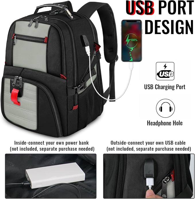 YOREPEK Travel Backpack, 50L Laptop Backpacks - Image 3