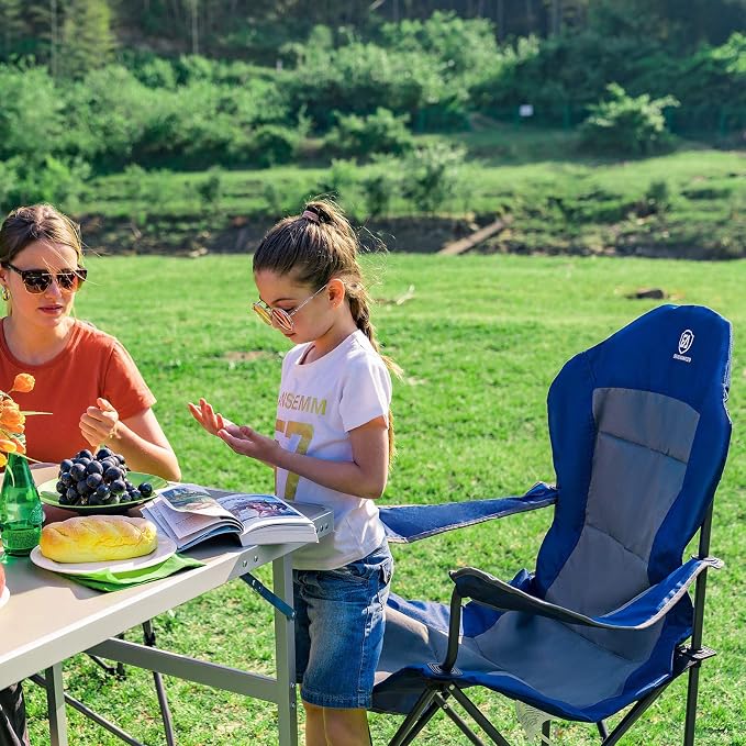 EVER ADVANCED High Back Folding Camping Chair Oversized and Fully Padded - Image 7