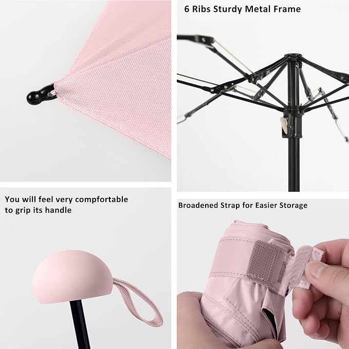 BAODINI Travel Mini Umbrella for Purse - Image 6