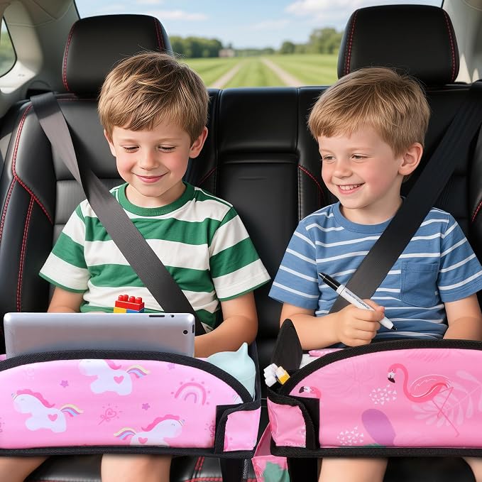 2PCS Kids Travel Tray, Car Seat Tray - Image 9