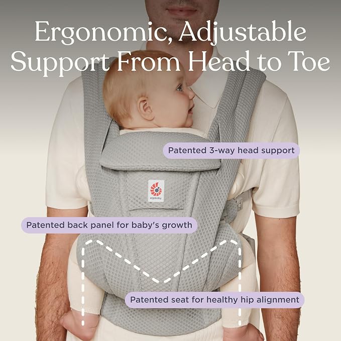 Ergobaby Omni Deluxe Baby Carrier Newborn to Toddler - Image 8